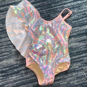Toddler shade critters sequin swimsuit 3t